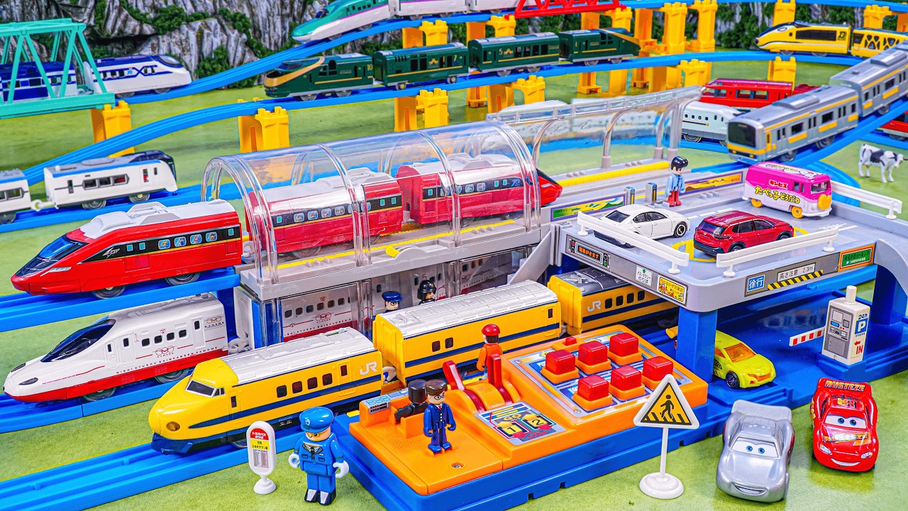 Plarail Shinkansen ☆ Construction Takara Tomy Plarail Mega Station Building & Modern Subway System
