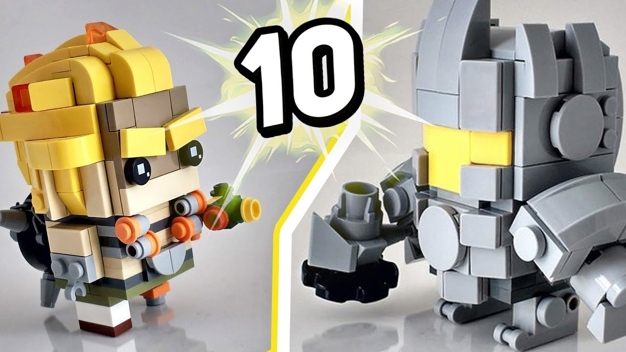 10 НЕВЕРОЯТНЫХ ГЕРОЕВ OVERWATCH сделанных в ЛЕГО BRICKHEADS