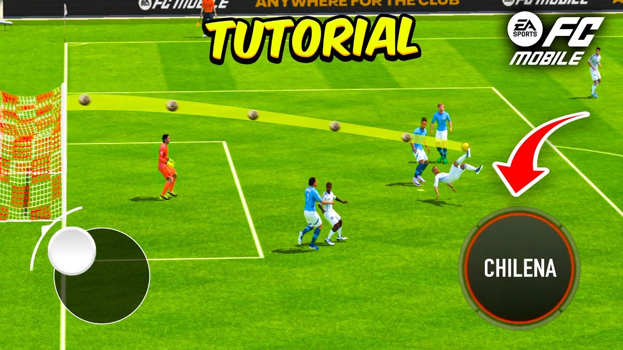 CÓMO HACER el TIRO de CHILENA en FC MOBILE! *muy fácil*