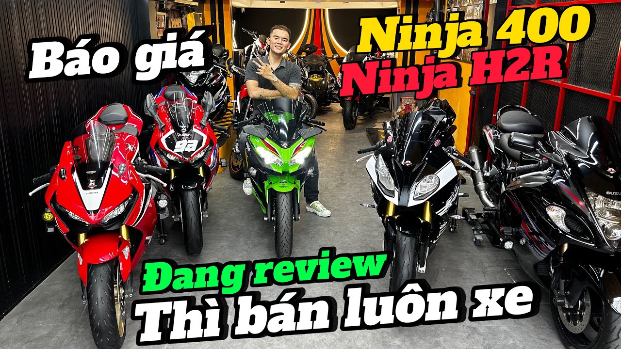Đang Review Ninja 400 2024 thì khách vào mua luôn| Vương Khang Motor cập nhật giá Kawasaki H2R