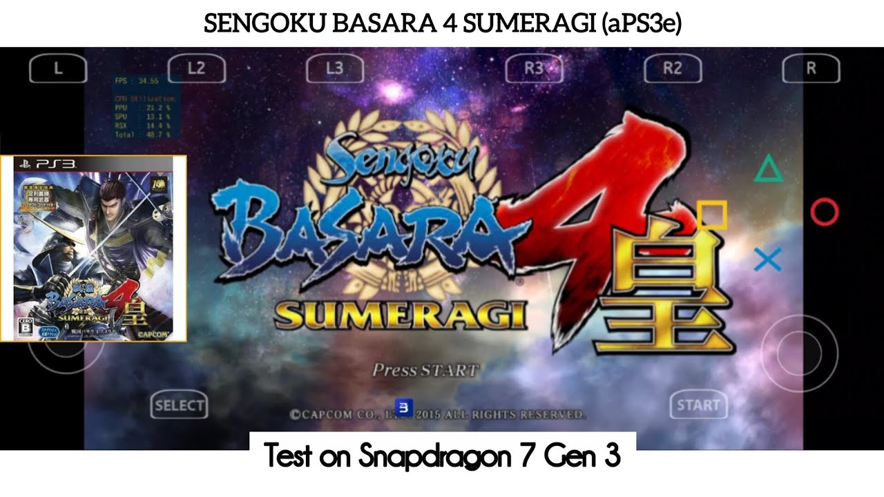 Sengoku Basara 4 Sumeragi | aPS3e Android Snapdragon 7 Gen 3