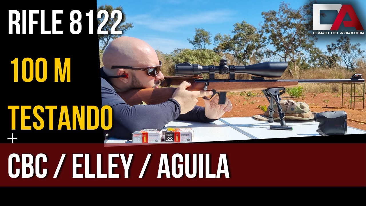 Teste de Precisão do 8122 - CBC, Elley, Águila - 50m e 100m