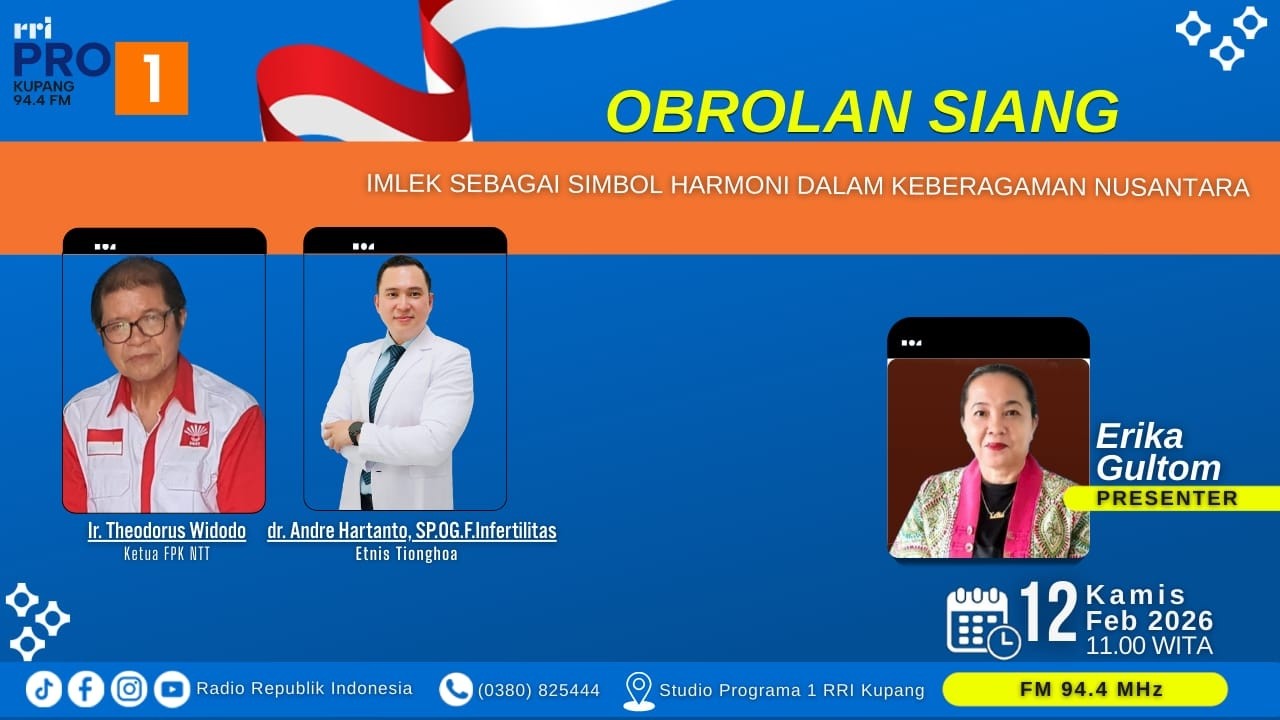 [LIVE] IMLEK SEBAGAI SIMBOL HARMONI DALAM KEBERAGAMAN NUSANTARA | OBROLAN SIANG | RRI KUPANG