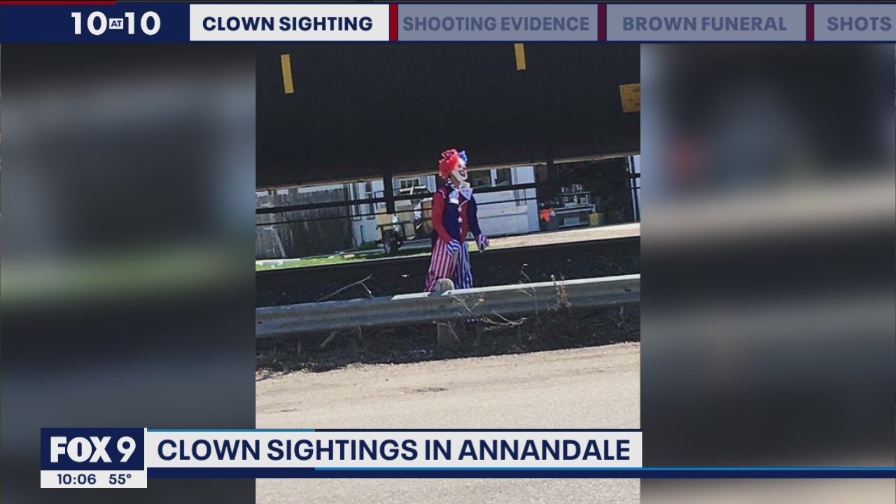 Clown sightings receive mixed reactions in Annandale, Minnesota | FOX 9 KMSP