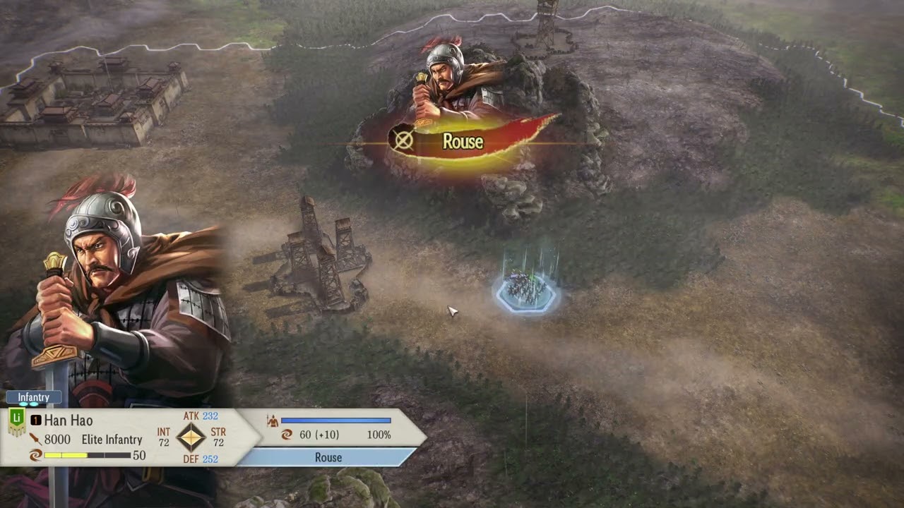 ROTK 8 Remake: Liu Bei Yellow Turban Uprising - 040 Battle vs  Huang Quan (Tianshui - Yong Province)