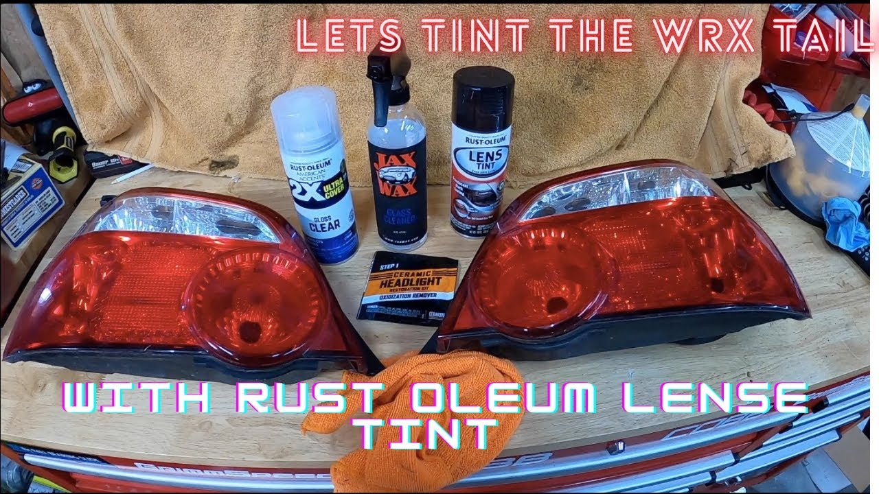 Using Rustoleum Lense Tint to make the WRX look better