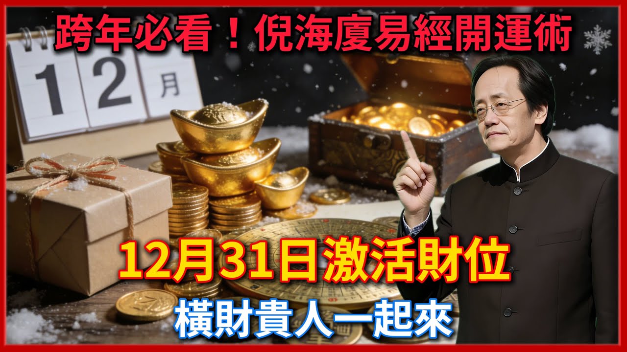 跨年必看！倪海廈易經開運術，12月31日激活財位，橫財貴人一起來！#倪海廈 #易經 #天纪 #命理