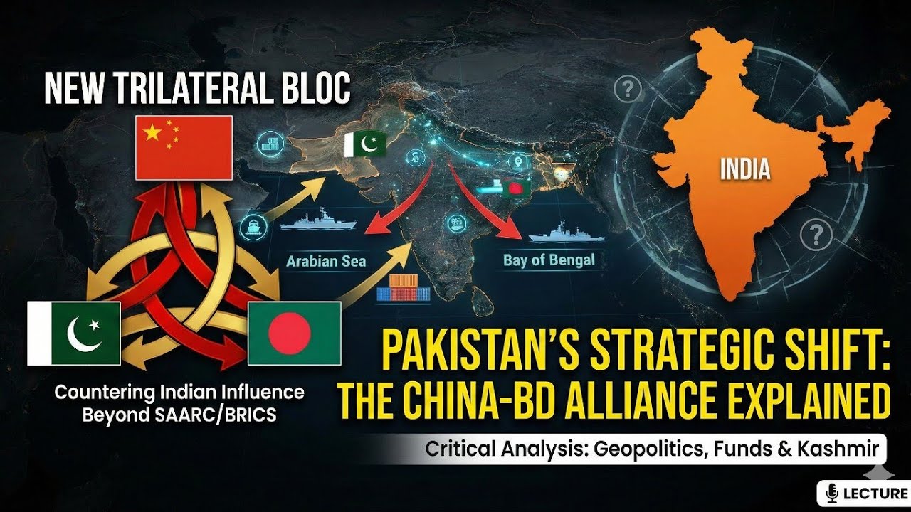 ARCH OF EVIL😡Pakistan's New Bloc to Counter India: The China-Pakistan-Bangladesh Alliance Explained