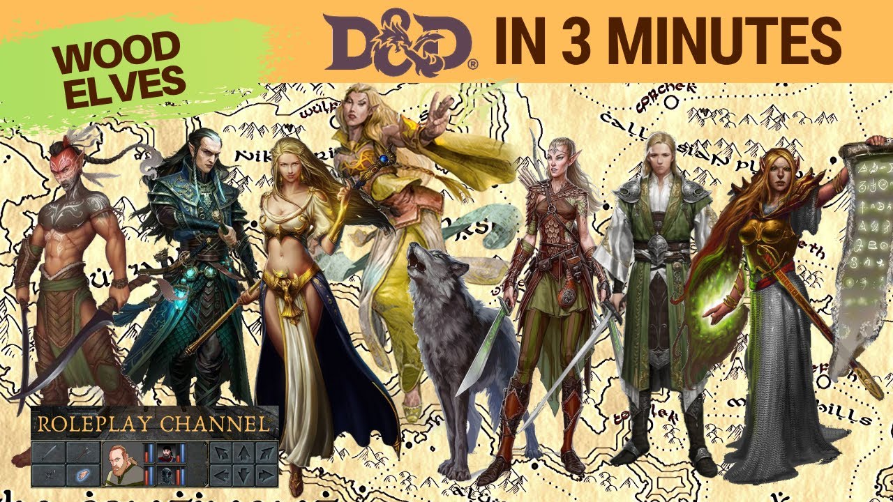 D&D in 3 minutes: 🏹 Race of the Wood Elves 🌲🌳