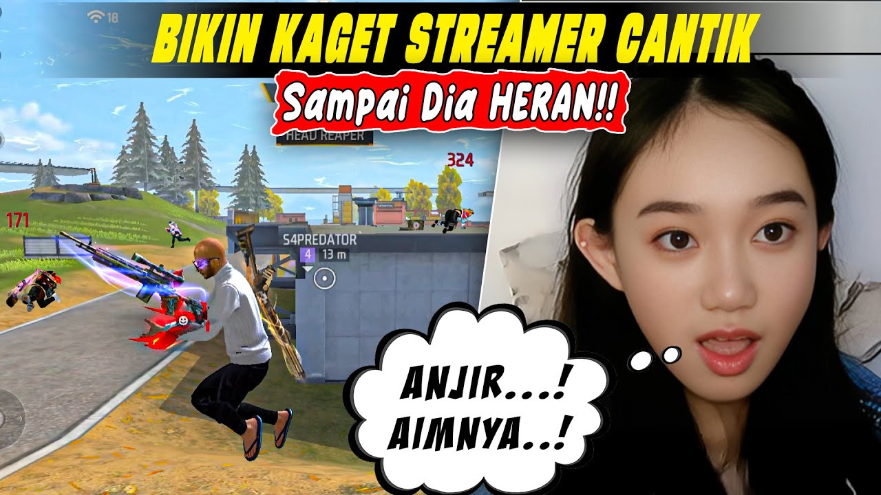 Prank Streamer Cantik Tunjukin Aim One Tap Sampai Dia Heran