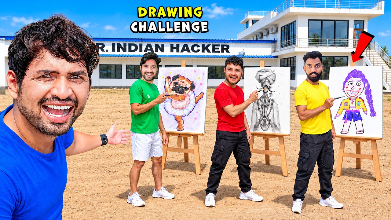 Drawing Compitition With Team&hellip;🎨 | Best Art Wins 😍