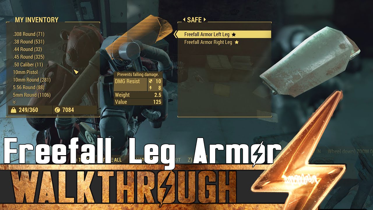 Fallout 4 - Freefall Leg Unique Armor Location Guide
