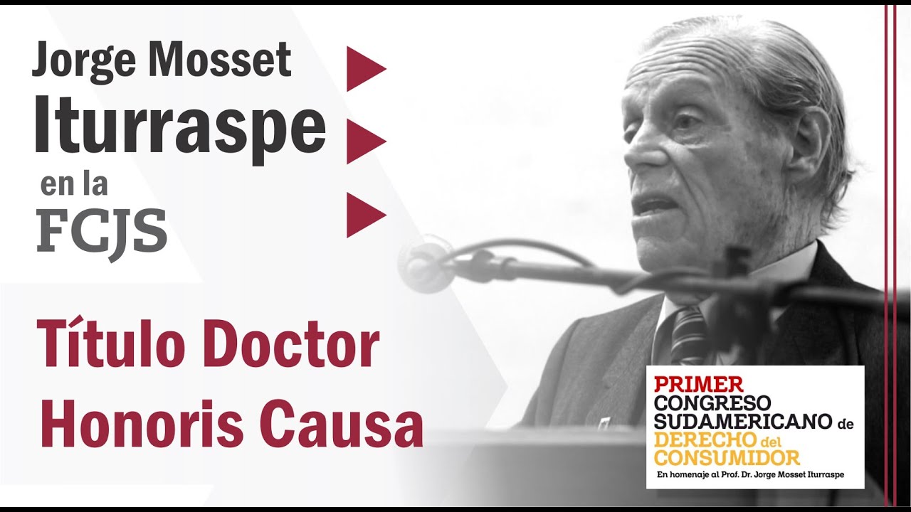 Título Doctor Honoris Causa Jorge Mosset Iturraspe