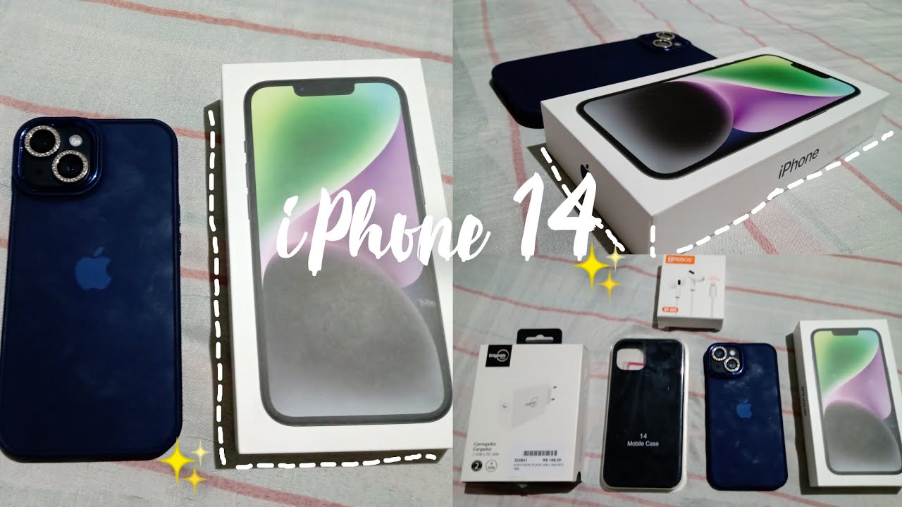 Распаковка | iPhone 14 128 ГБ + аксессуары