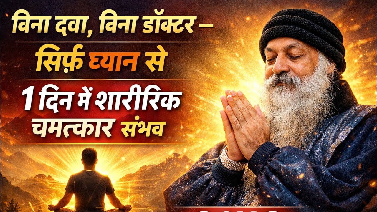 बिना दवा, बिना डॉक्टर – सिर्फ ध्यान से 1 दिन में शारीरिक चमत्कार संभव | Osho Spiritual Speech Hindi