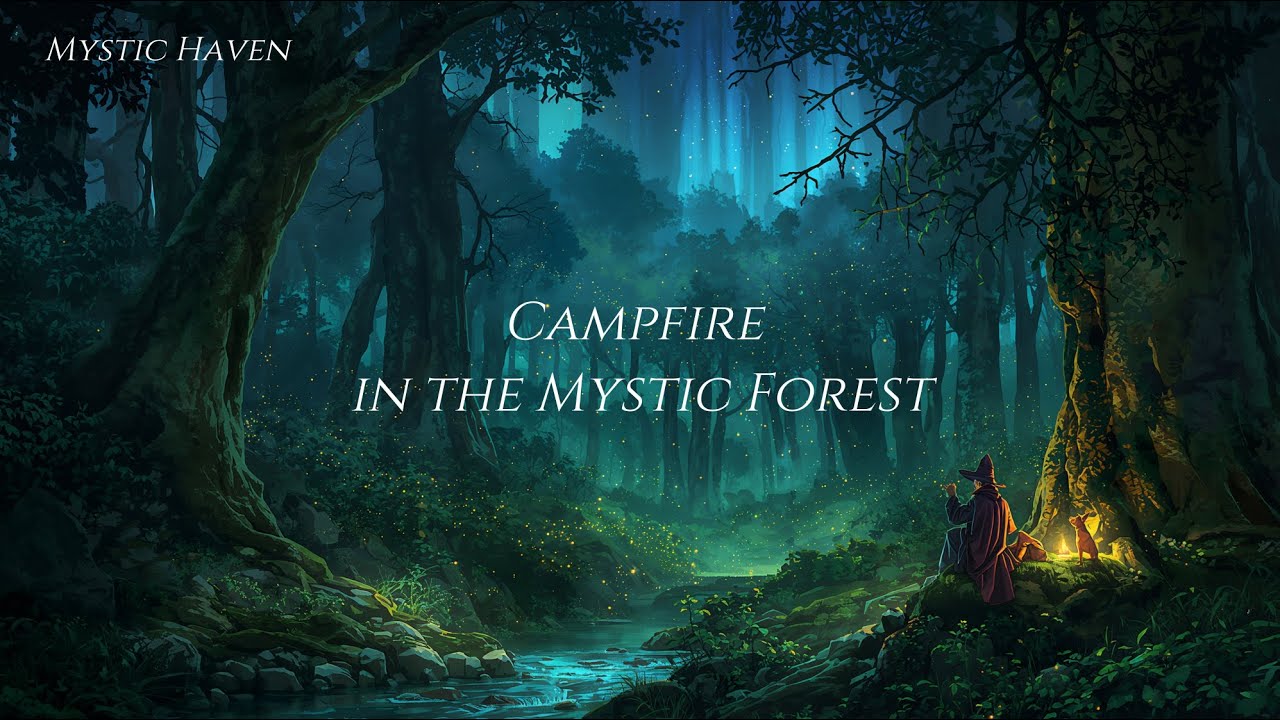 Medieval Fantasy Music for Relaxation, Sleep & Calm | Campfire in the Mystic Forest 🔥