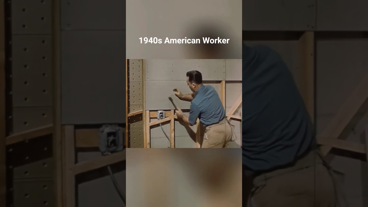 1940s american worker #handyman #diy #craftsmanship  #craftsman #construction #doityourself