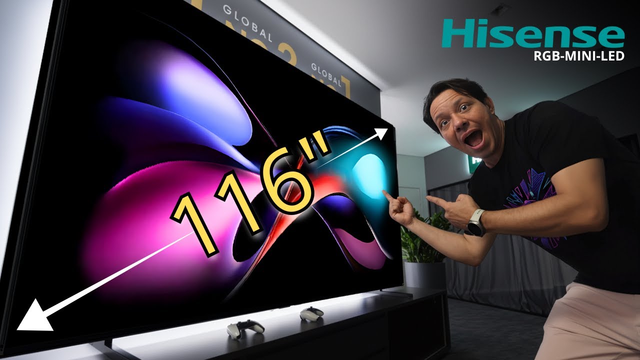 👉 HISENSE 116UX : A MAIOR TV RGB Mini-LED do MUNDO em 2025 (8.000 nits + Dolby Vision 2?)