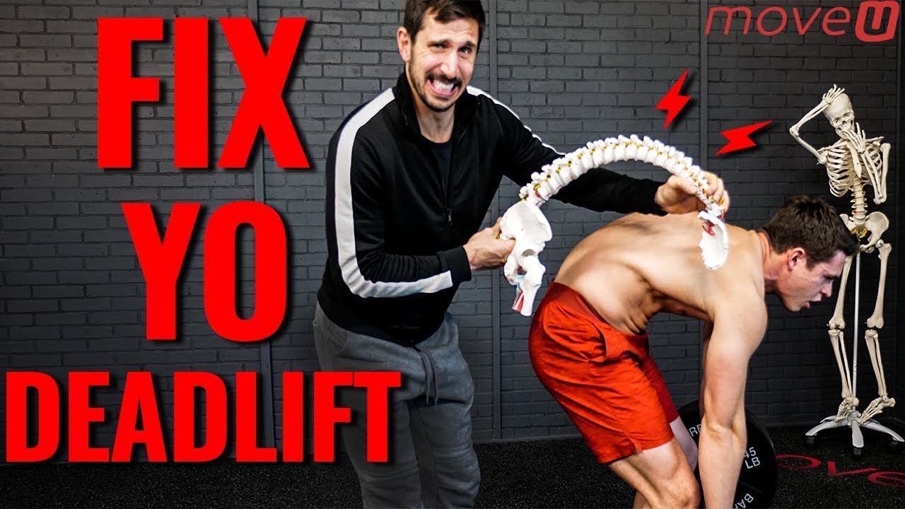 IMPROVE YOUR DEADLIFT with Pelvic Hip Tilt Correction (Guys from MoveU)