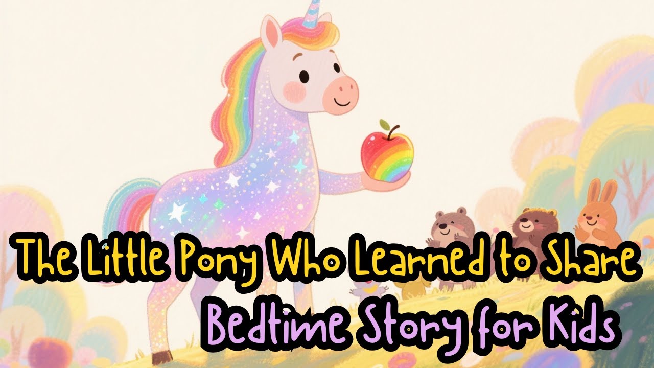 The Little Pony Who Learned to Share 🦄 | Kids Story with a Moral