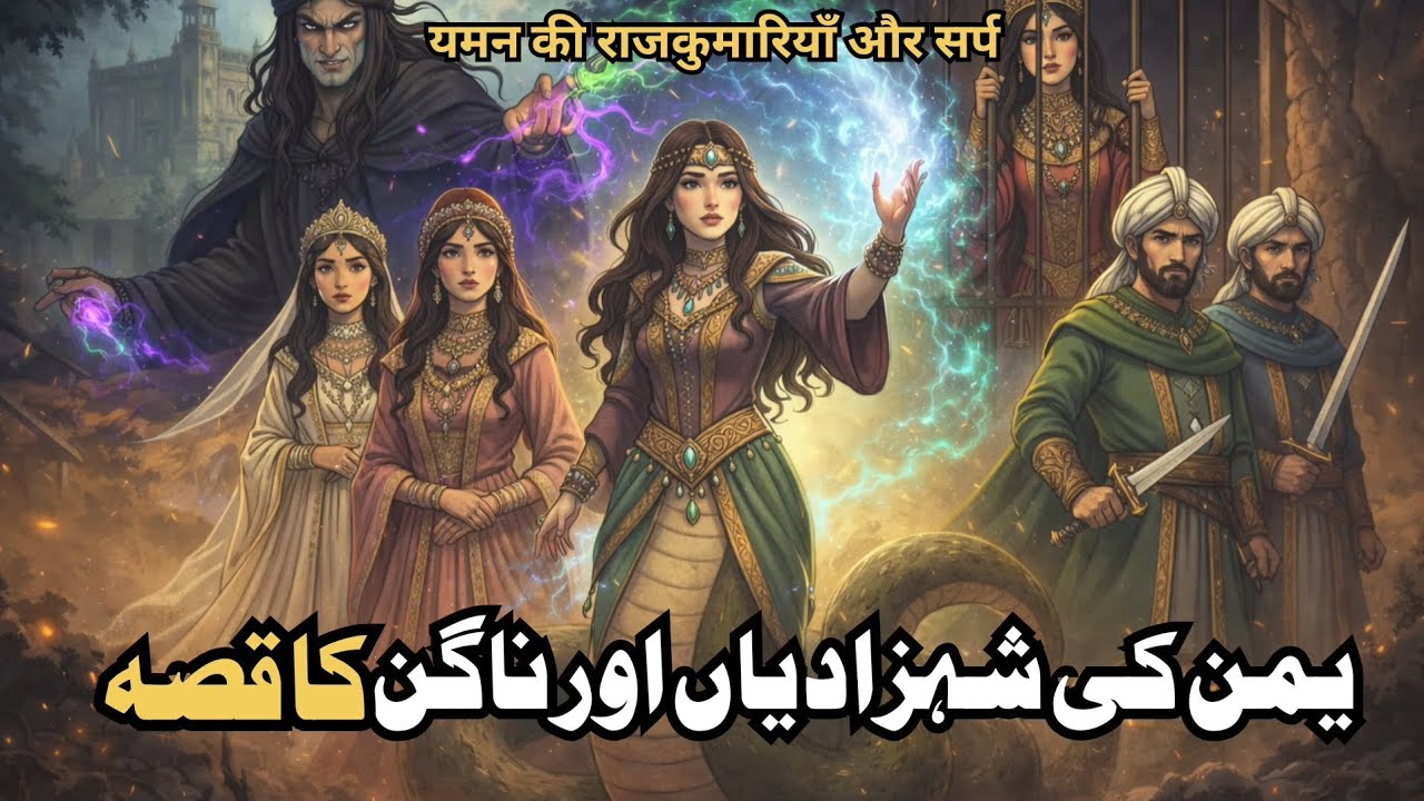 Yaman Ki Shahzadion Aur Nagin Ka Qissa | Urdu Hindi Kahaniyan | Moral Stories Hindi Urdu .