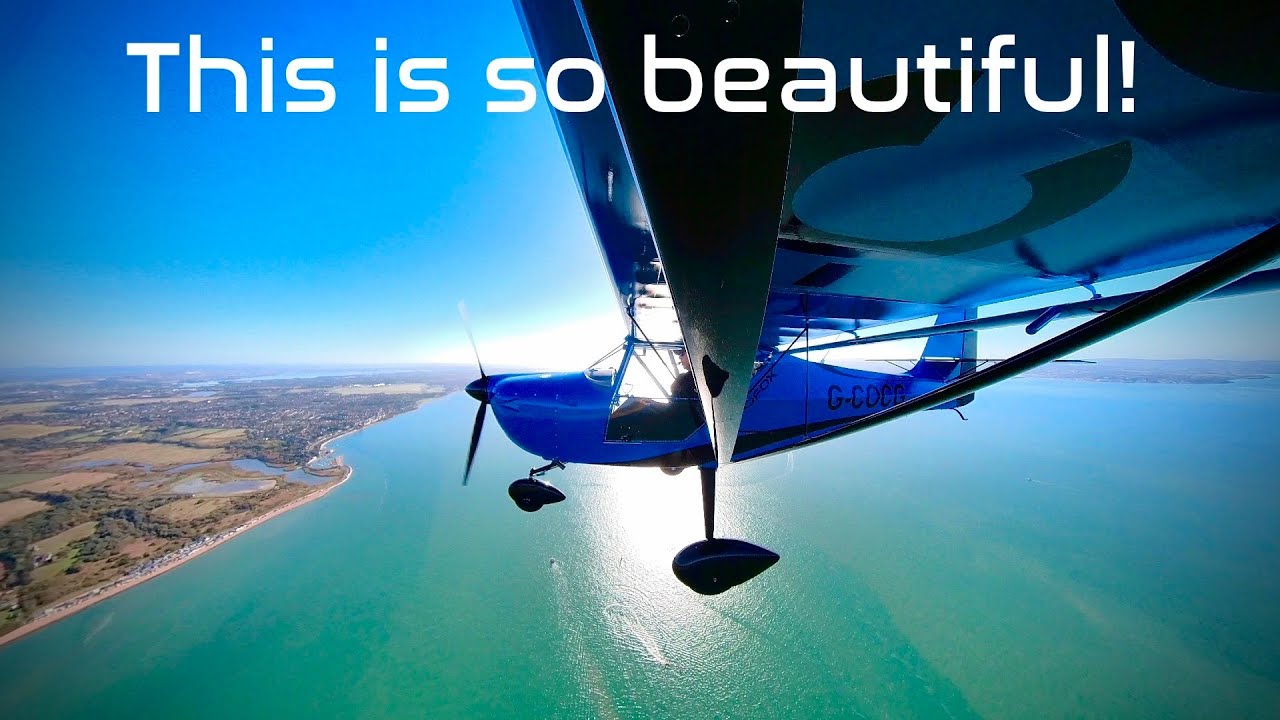 EuroFOX Microlight Light Sport Aircraft Flight to Lee on Solent - Insta360