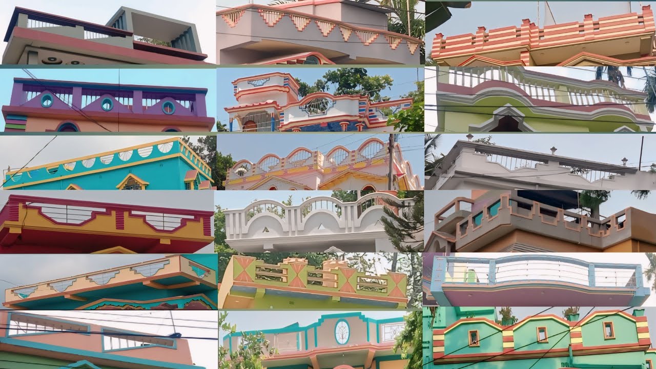 50 new model village house front parapet design // Roof parapet design // কার্নিশ প্যারাপিট ডিজাইন