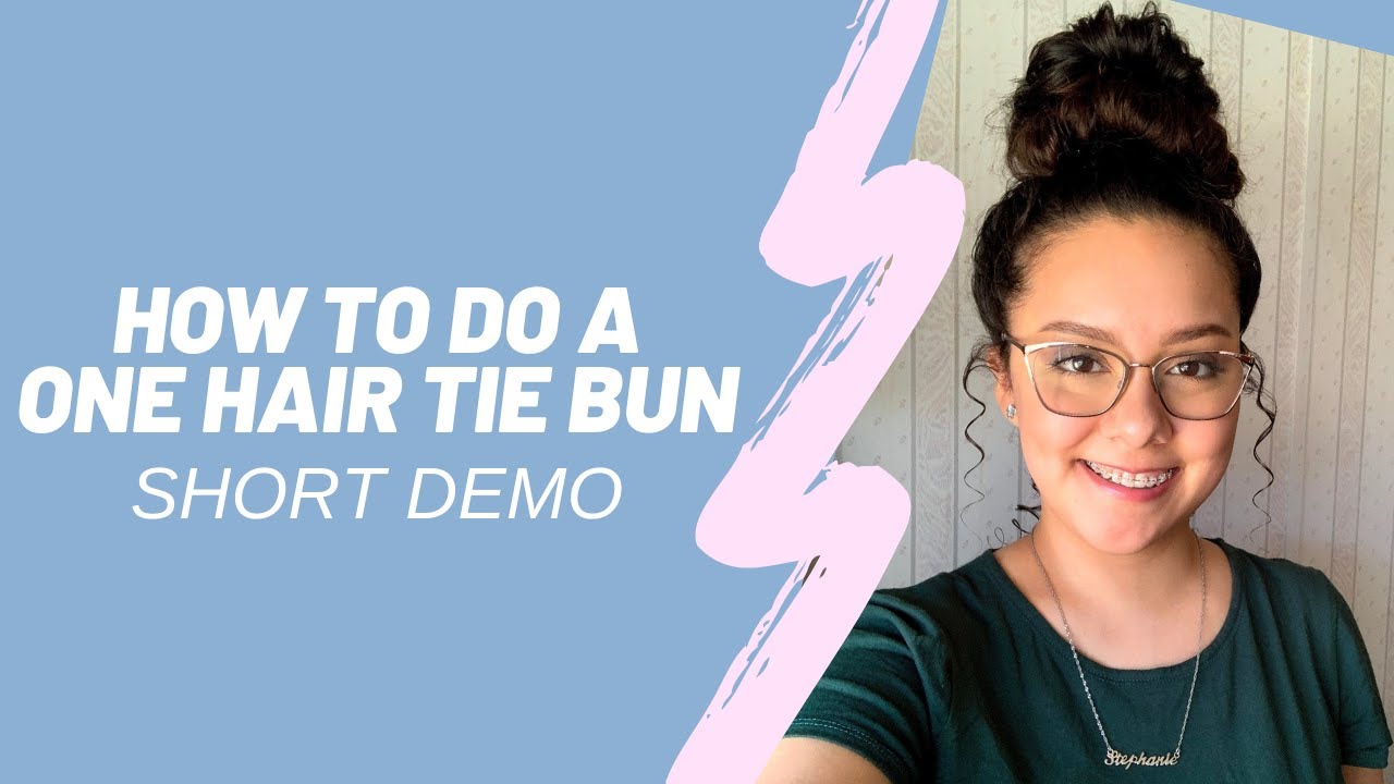 How to do a messy bun with only one hair tie - For super long hair & sensitive scalps