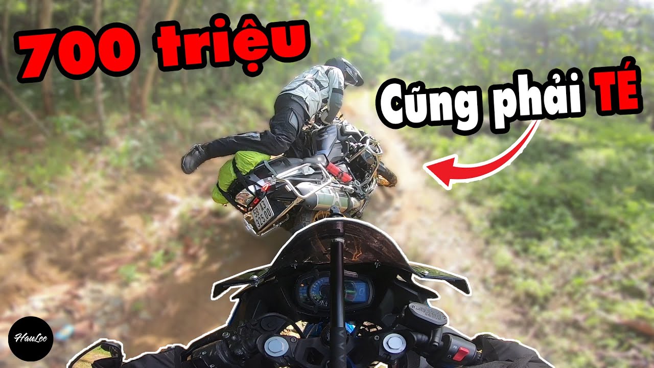 Chứng Kiến BMW R1250GS trị giá 700 triệu ngã Không Đỡ Nổi - Tour Đà Lạt Racing Boy vs Biker Mỹ Già