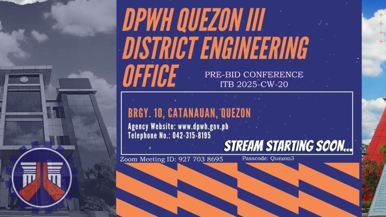 Procurement Livestream for DPWH Quezon 3rd DEO on October 7, 2025 (RE-UPLOAD)