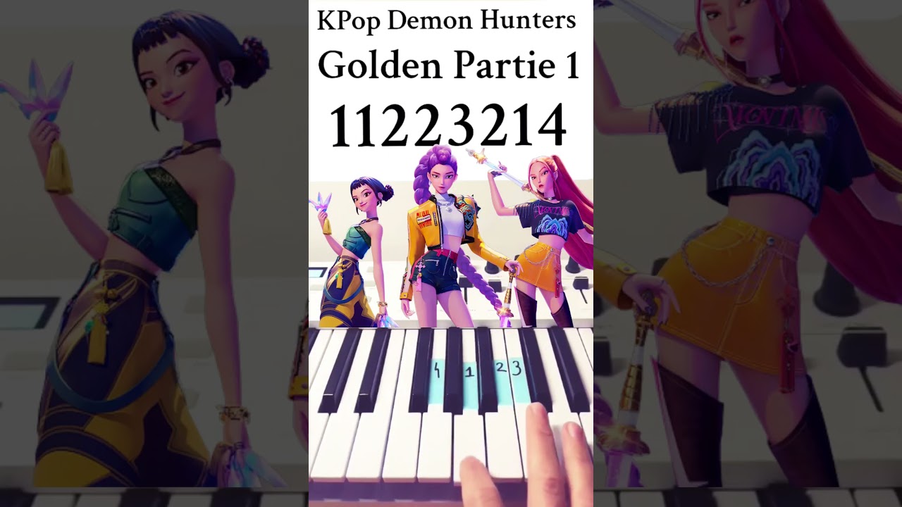 Golden - KPOP DEMON HUNTERS - EASY PIANO