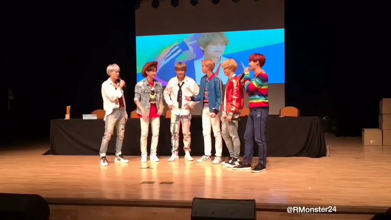 170930 BTS PLAYING GAME AT MYEONGDONG FANSIGN FANCAM