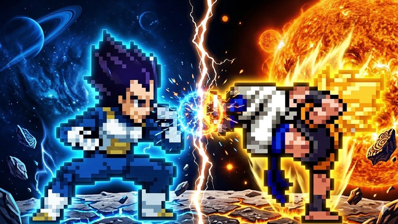 Vegeta R(New) VS Gogeta SSJ in Jump Force Mugen