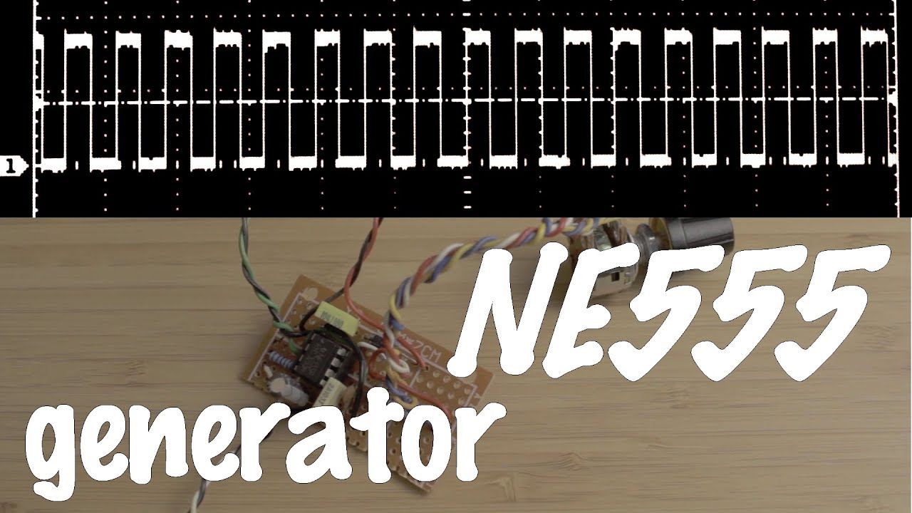 NE555 Przestrajalny generator astabilny o współczynniku wypełnienia 50%
