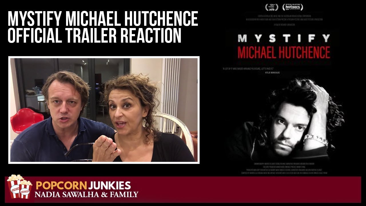 Mystify Michael Hutchence OFFICIAL TRAILER - Nadia Sawalha & The Popcorn Junkies REACTION