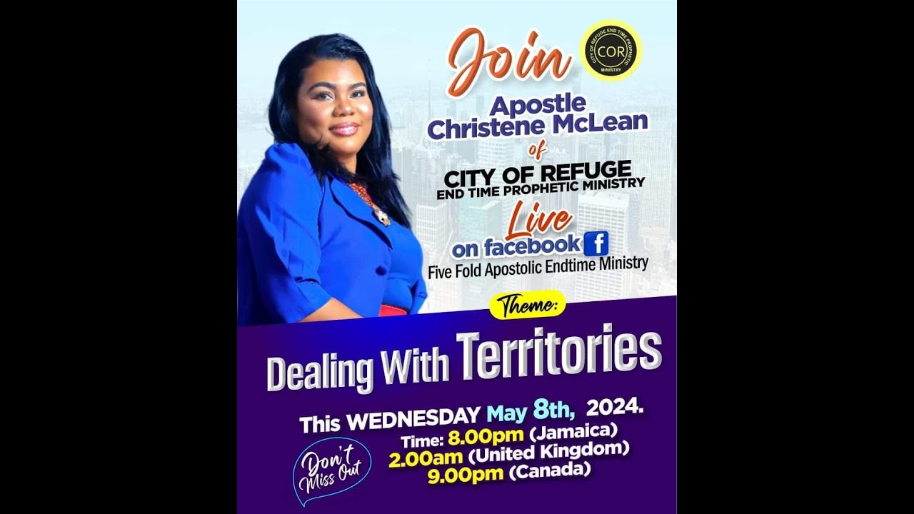 WELCOME TO CITY OF  REFUGE DIVINE  TEACHING⛪️ THEME: DEALING WITH TERRITORIES!!