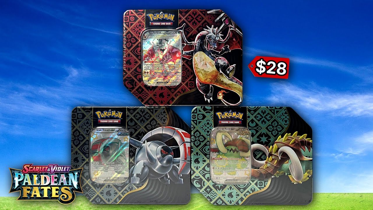 Opening EVERY Pokémon Paldean Fates Tin! (AMAZING PULLS)