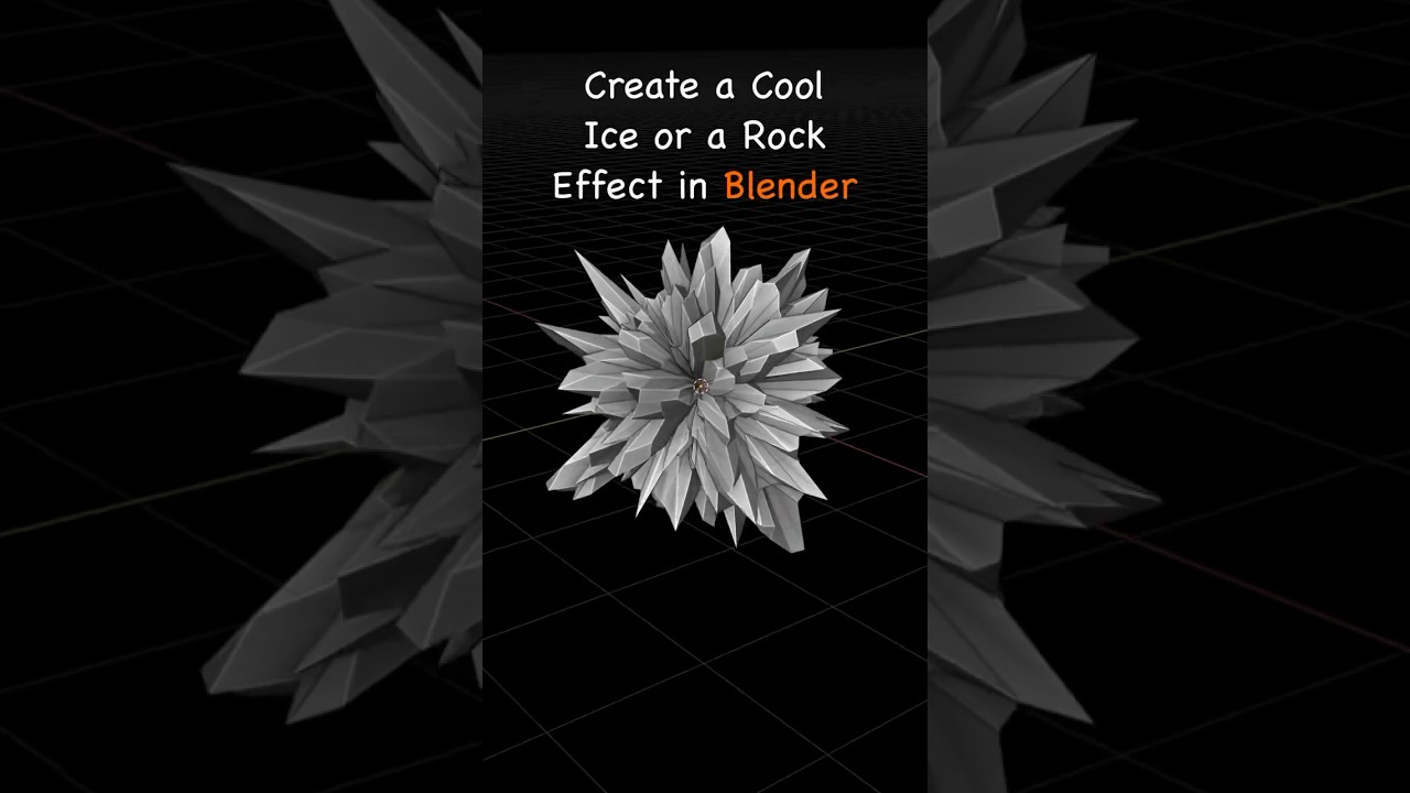 Use the Displace Modifier with Subdivision to create awesome ice and rocks effect in Blender