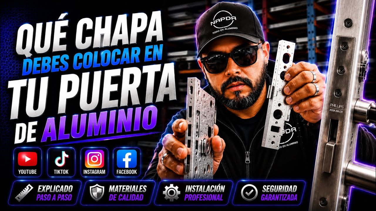 🕵️‍♂️QUE CHAPA DEBES COLOCAR EN TU PUERTA DE ALUMINIO👷‍♂️