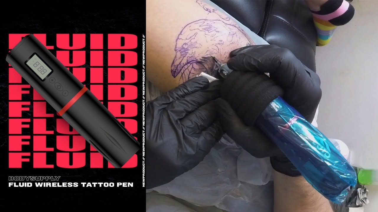 fluid wireless tattoo machine - english review