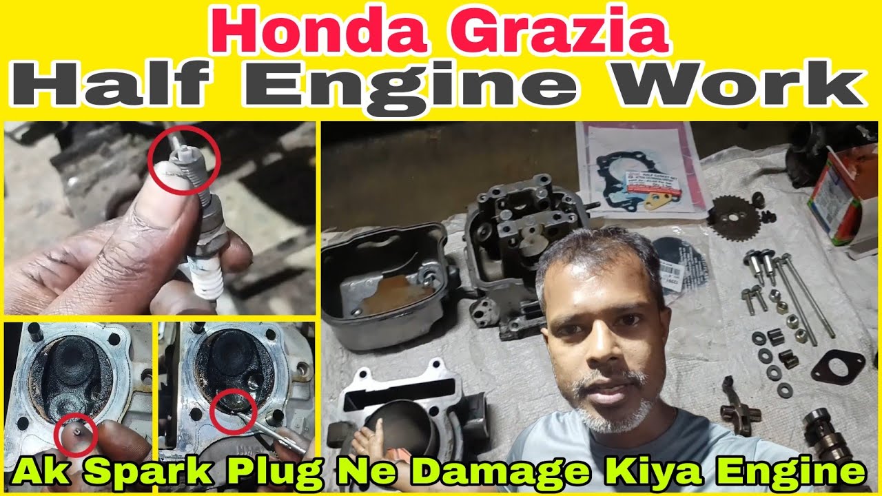 Honda Grazia Half Engine Work | Grazia Half Engine Fitting | ARUPTOMOTIVE #110