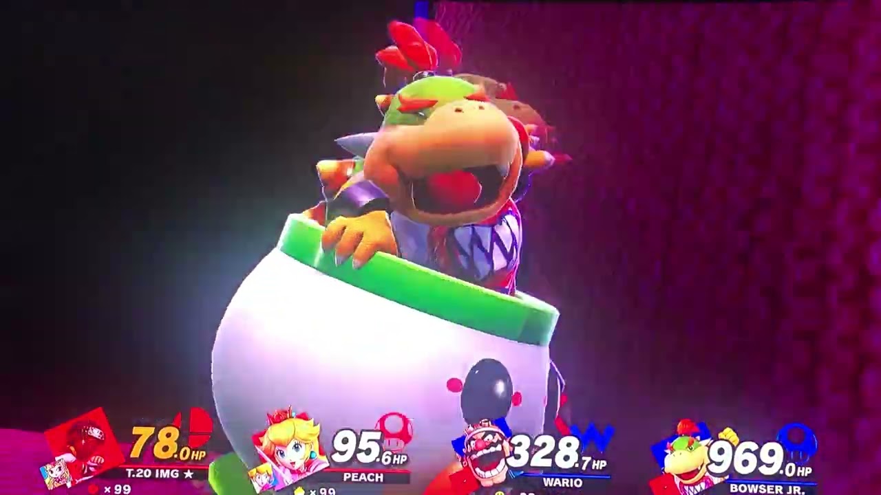 Super Smash Bros Ultimate, T.20 I’MG & Peach VS Wario & Bowser Jr. 1/6