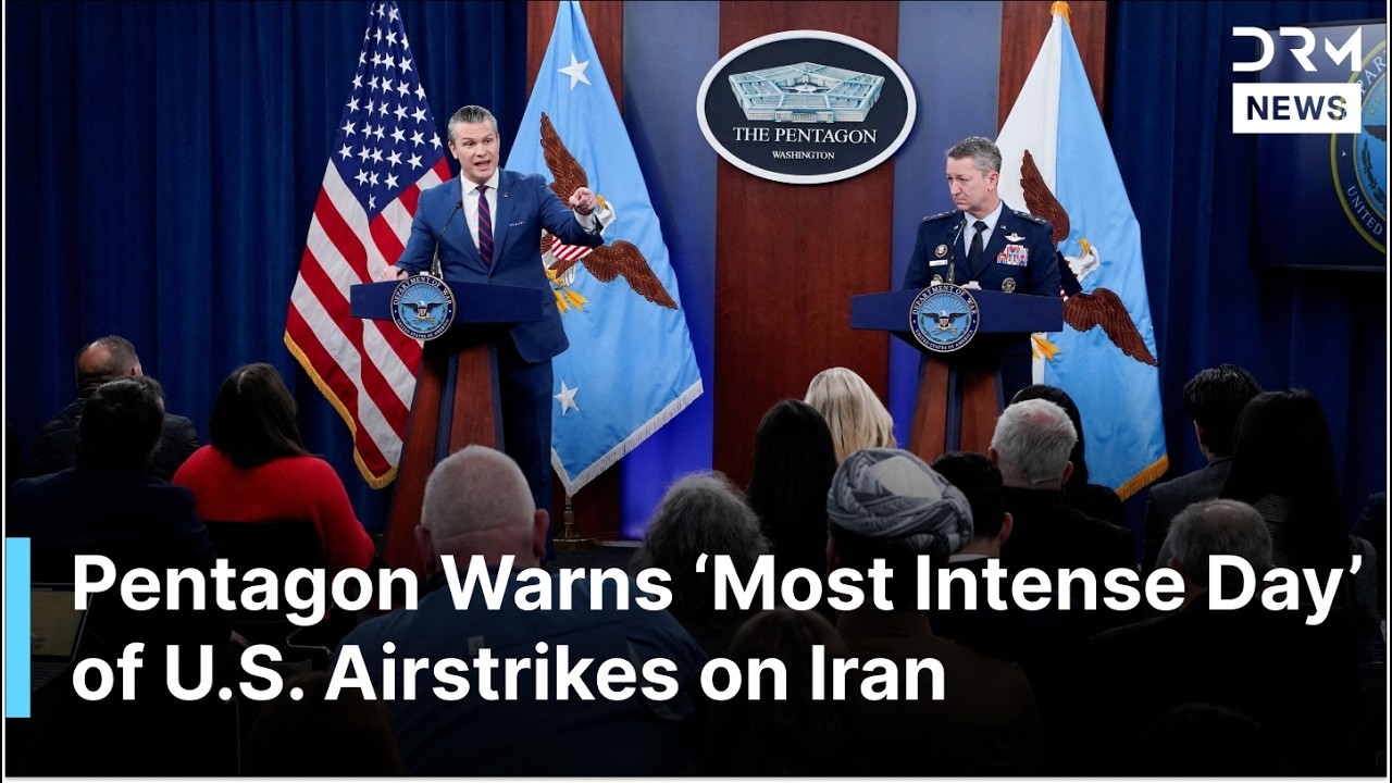 Pete Hegseth, Gen. Caine Warn ‘Most Intense Day’ Yet as Massive U.S. Airstrikes Hit Iran | AC1G
