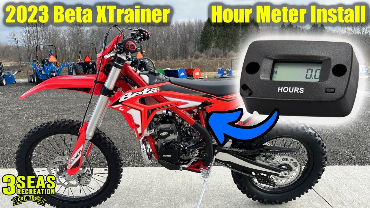 Installing an Hour Meter on a dirt bike: 2023 Beta XTrainer Motorcycle : 3 Seas Recreation