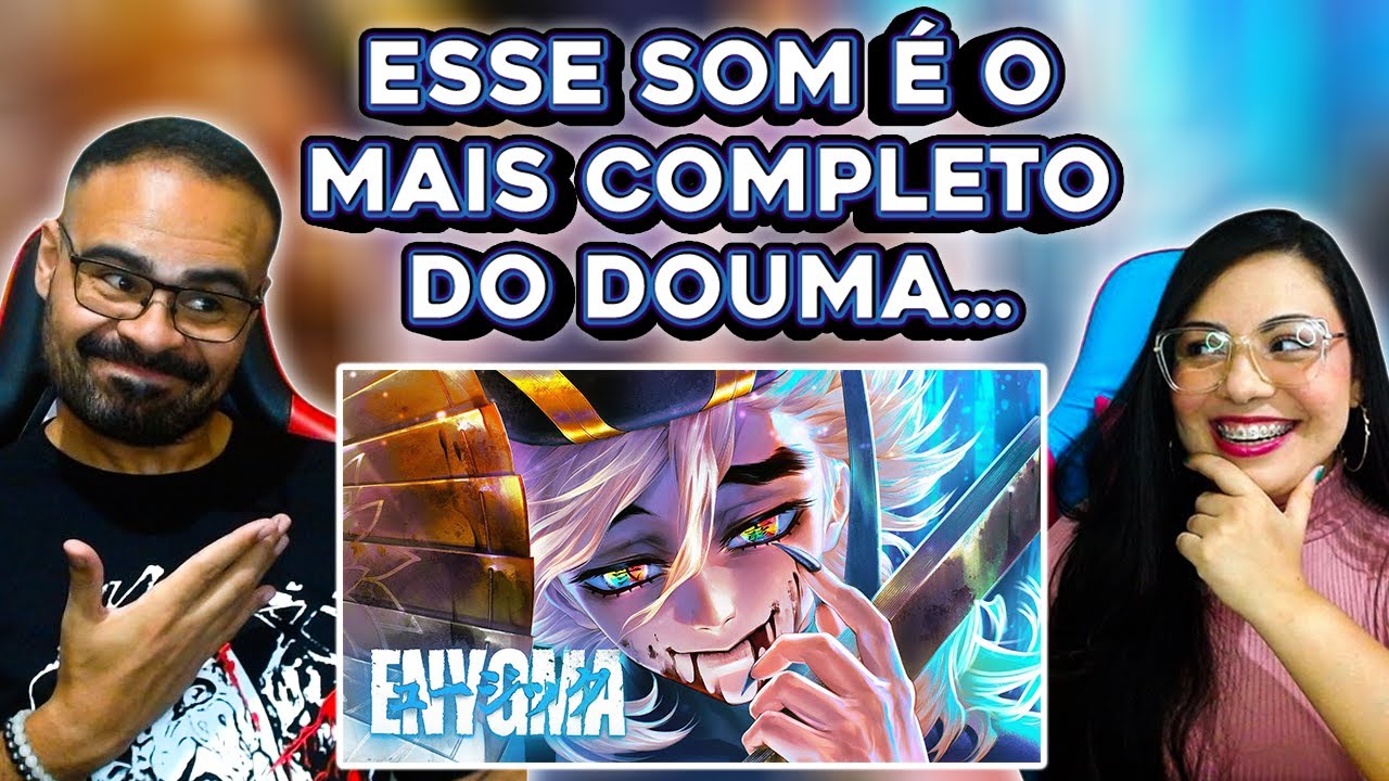 REACT 7 Cores de Morte | Douma (Kimetsu no Yaiba) | Enygma