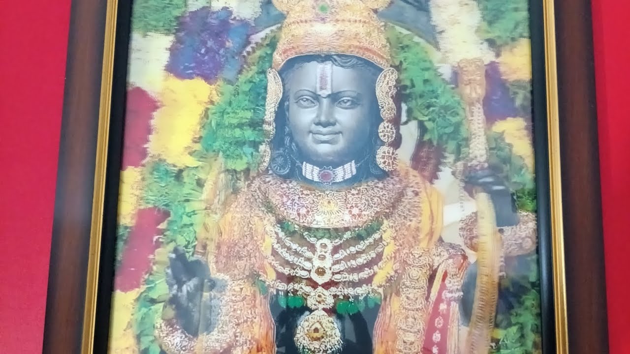 12*16 5d art LED lighting framing work 🇮🇳🚩 of ramlalla 🔱 #jaishreeram #artist #artframing #artwork 