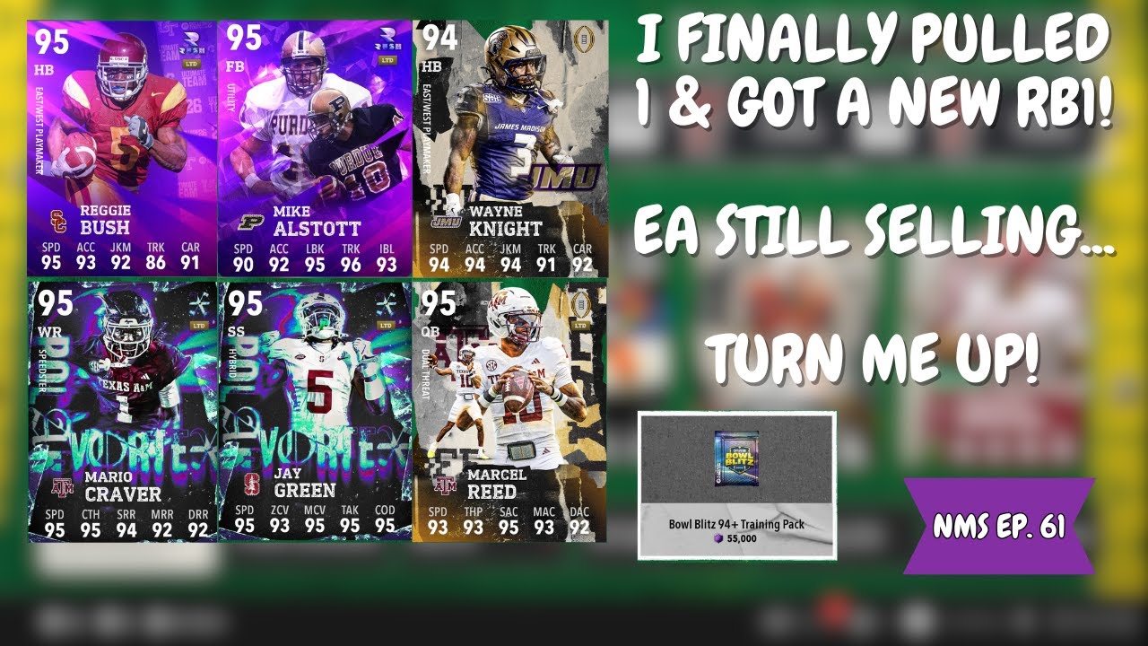 I FINALLY PULLED 1, BUT EA SOLD MY *GAMEPLAY* ! NMS EP. 61! College Football 26!