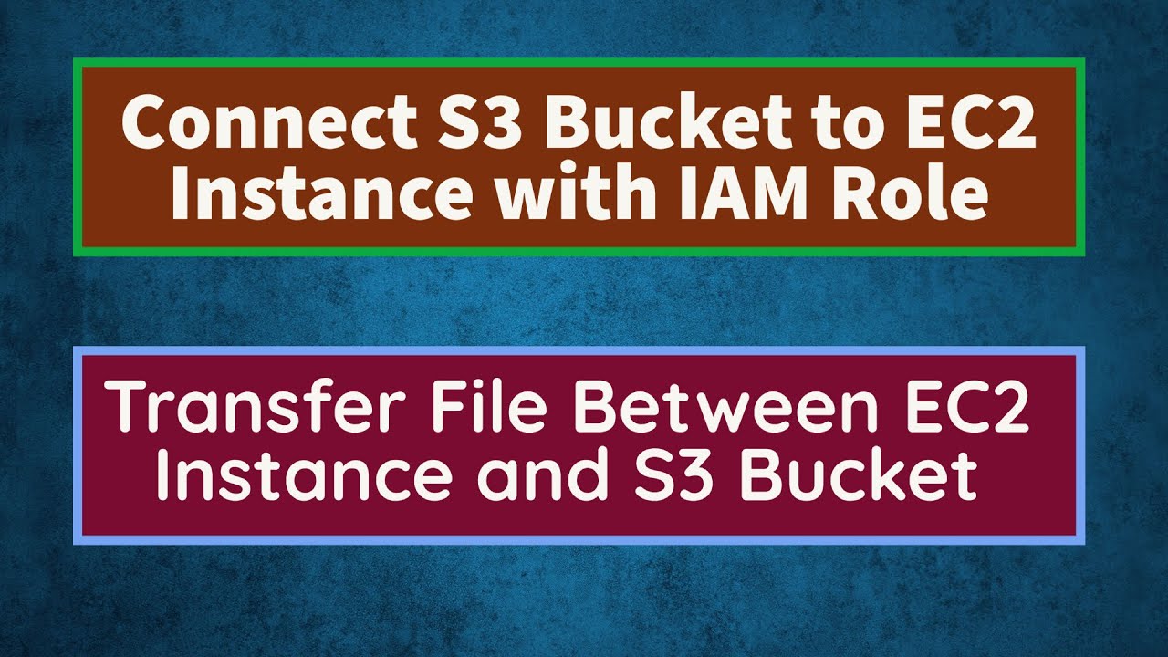Подключить S3 Bucket к экземпляру EC2 | Подключить EC2 Bucket к S3 Bucket | Копировать файлы из S...