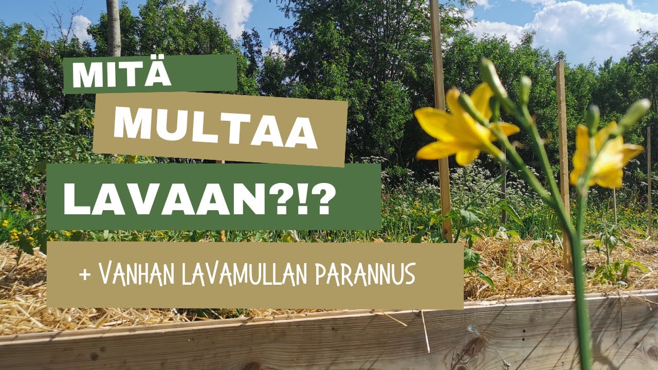 Mitä multaa lavaan? + vanhan lavamullan parannus