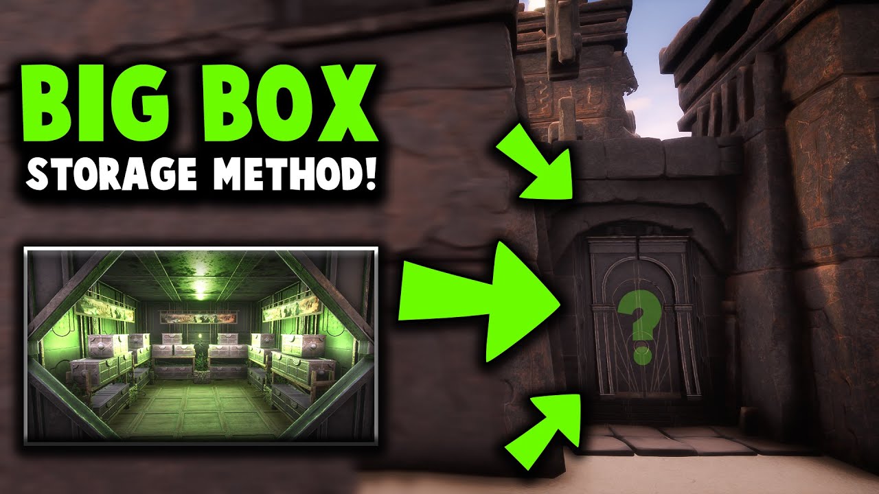 Big Box Storage Method! | Environmentally compatible base | CONAN EXILES